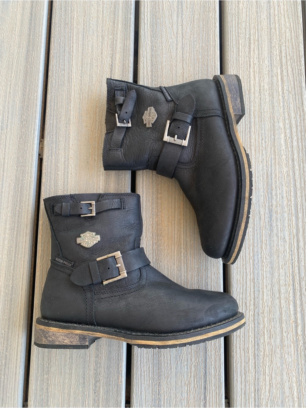 Harley-Davidson® Women's Kommer Waterproof Black or Brown Motorcycle Boots